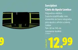 Lidl Sensiplast Cinta de Apoio Lombar promoção