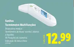 Lidl Sanitas Termómetro Multifunções promoção