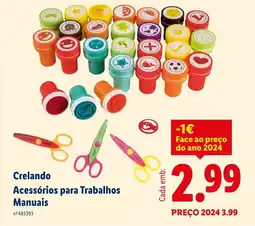 Lidl Crelando Acessórios para Trabalhos Manuais promoção