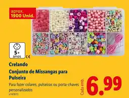 Lidl Crelando Conjunto de Missangas para Pulseira promoção