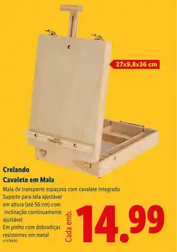 Lidl Crelando Cavalete em Mala promoção