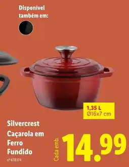 Lidl Silvercrest Caçarola em Ferro Fundido promoção
