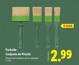 Lidl Parkside Conjunto de Pincéis promoção