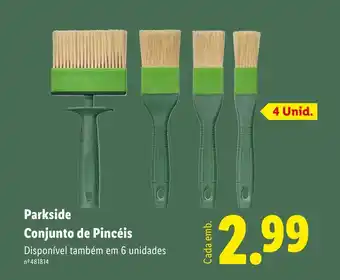 Lidl Parkside Conjunto de Pincéis promoção