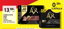 Continente Cápsulas de café l'or várias intensidades promoção