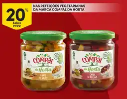 Continente Nas refeições vegetarianas da marca compal da horta promoção