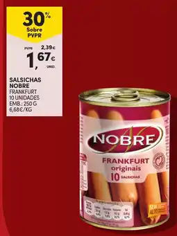 Continente Salsichas nobre promoção