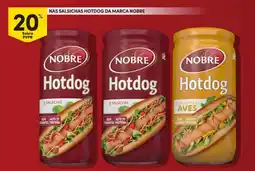 Continente Nas salsichas hotdog da marca nobre promoção