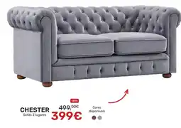 Homy Casa CHESTER Sofás 2 lugares promoção