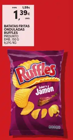 Continente Batatas fritas onduladas ruffles presunto promoção