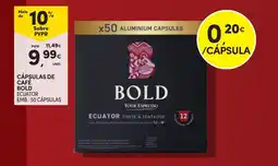 Continente Cápsulas de cafe bold promoção