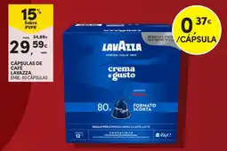 Continente Cápsulas de café lavazza promoção