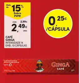 Continente Café ginga promoção