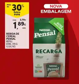 Continente Bebida de cereal pensal refill promoção