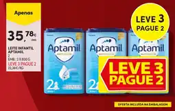 Continente Leite infantil aptamil 2 promoção
