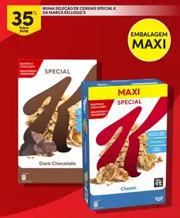 Continente Numa seleção de cereais special k da marca kellogg's promoção