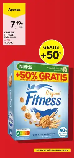 Continente Cereais fitness promoção