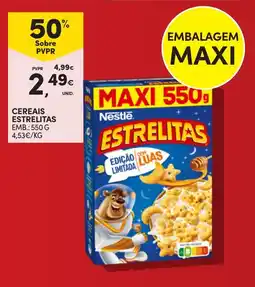 Continente Cereais estrelitas promoção