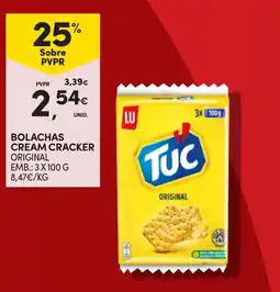 Continente Bolachas cream cracker promoção