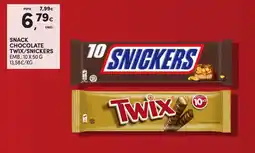 Continente Chocolate twix/snickers promoção