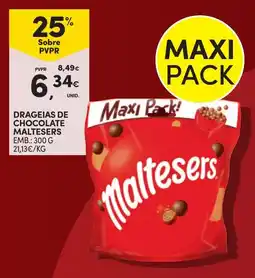 Continente Drageias de chocolate maltesers promoção