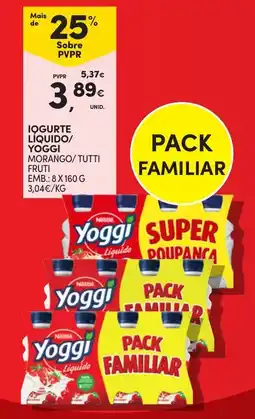Continente Iogurte liquido/ yoggi promoção