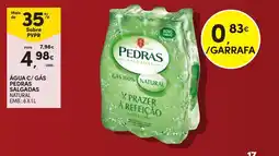 Continente Água c/ gás pedras salgadas natural promoção