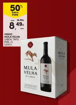 Continente Vinho mula velha promoção