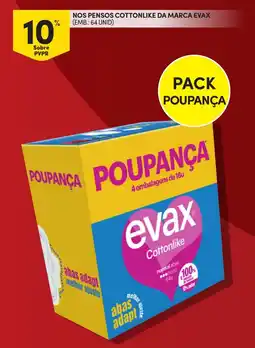 Continente Nos pensos cottonlike da marca evax promoção