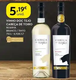 Spar Vinho doc tejo cabeça de toiro promoção