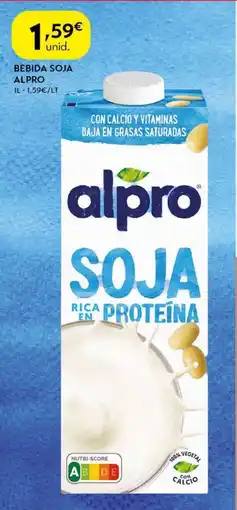 Spar Bebida soja alpro promoção