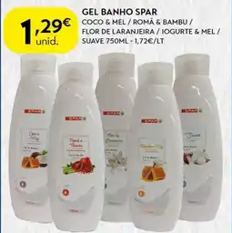 Spar Gel banho spar promoção