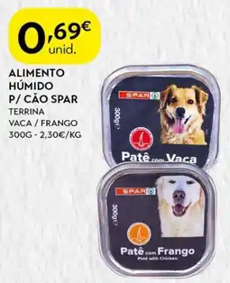 Spar Alimento húmido p/ cão spar promoção