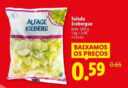 Lidl Salada Icebergue promoção