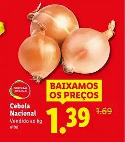 Lidl Cebola Nacional promoção