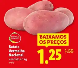 Lidl Batata Vermelha Nacional promoção