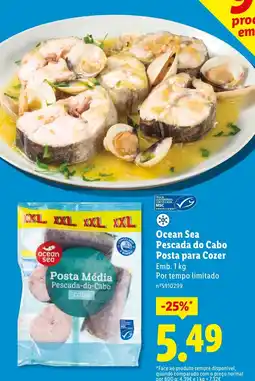Lidl Ocean Sea Pescada do Cabo Posta para Cozer promoção