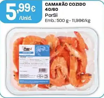 Intermarché Camarão cozido 40/60 porsi promoção