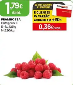 Intermarché Framboesa promoção