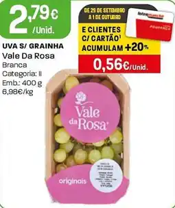 Intermarché Uva s/ grainha Vale Da Rosa promoção