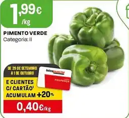 Intermarché Pimento verde promoção