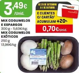 Intermarché Mix cogumelos e espargos promoção