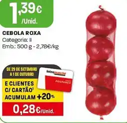 Intermarché Cebola roxa promoção