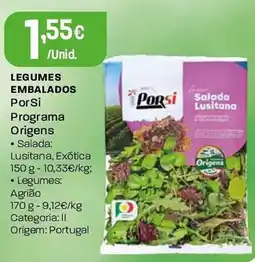 Intermarché Legumes embalados Por Si Programa Origens promoção