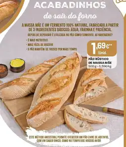 Intermarché Pão rústico de massa mãe promoção