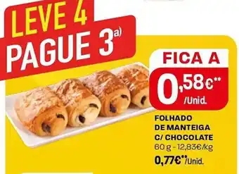 Intermarché Folhado de manteiga c/ chocolate promoção
