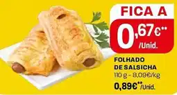 Intermarché Folhado de salsicha promoção