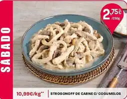 Intermarché Strogonoff de carne c/ cogumelos promoção