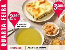 Intermarché Lasanha de salmão promoção