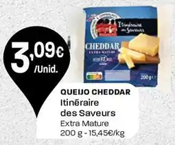 Intermarché Queijo cheddar Itinéraire des Saveurs promoção